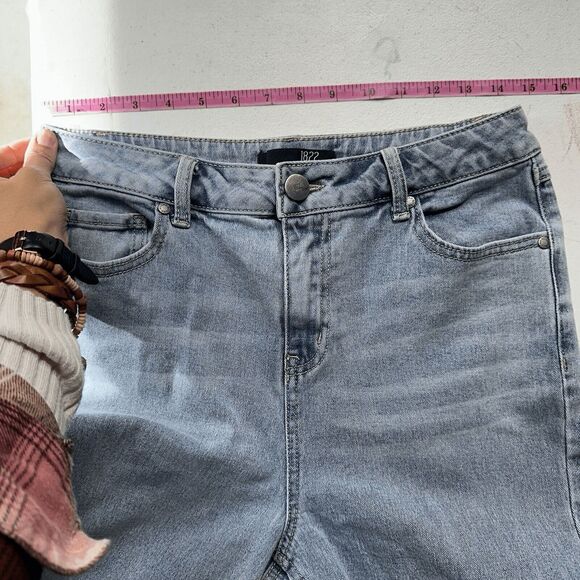 1822 Denim Women Retro 70s Super Flared Jeans Slit Hem Bell Bottom High Rise Y2K - Picture 13 of 16